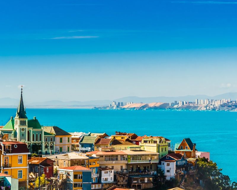 Veduta marittima di Valparaiso